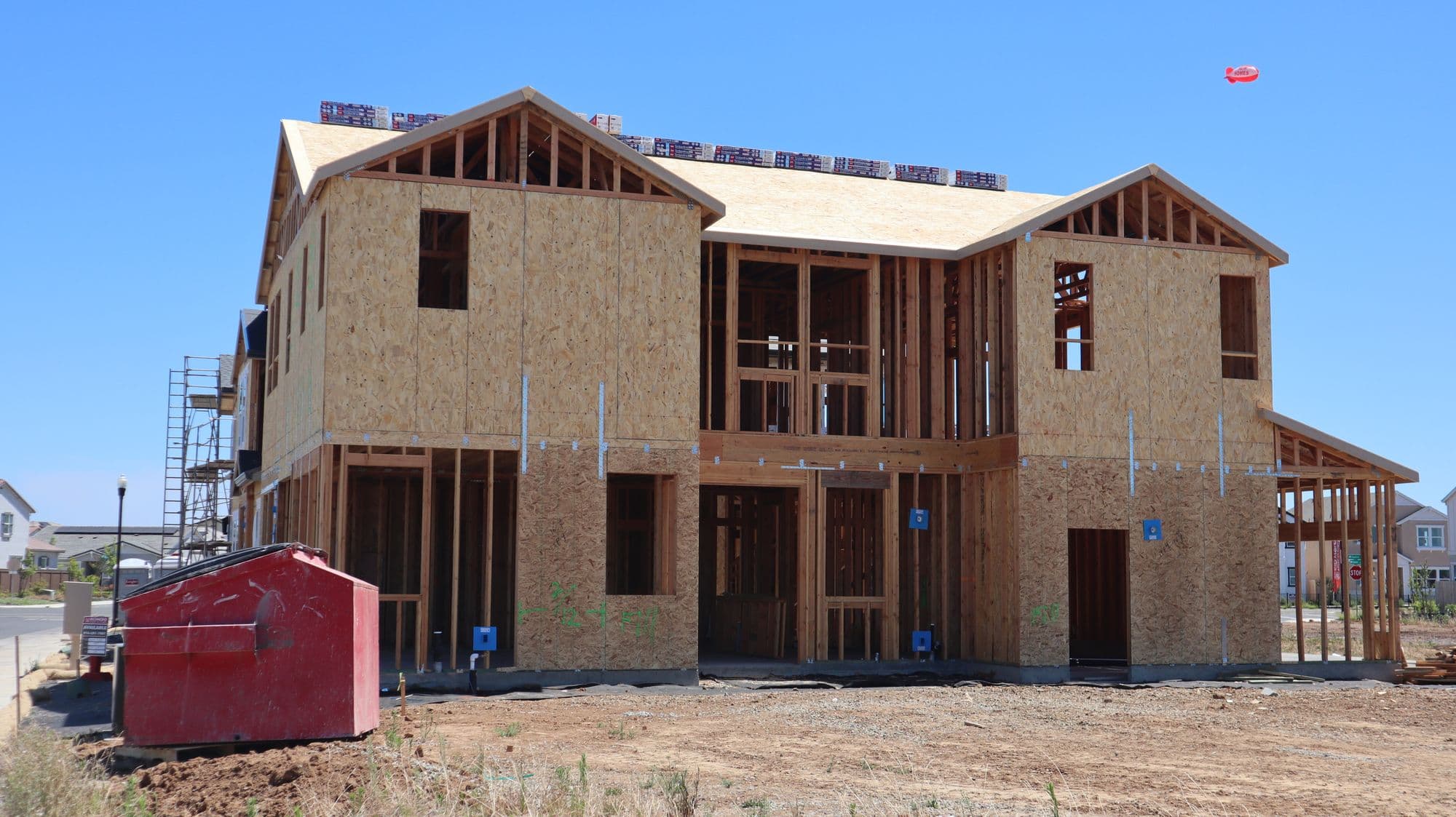 House framing under construction