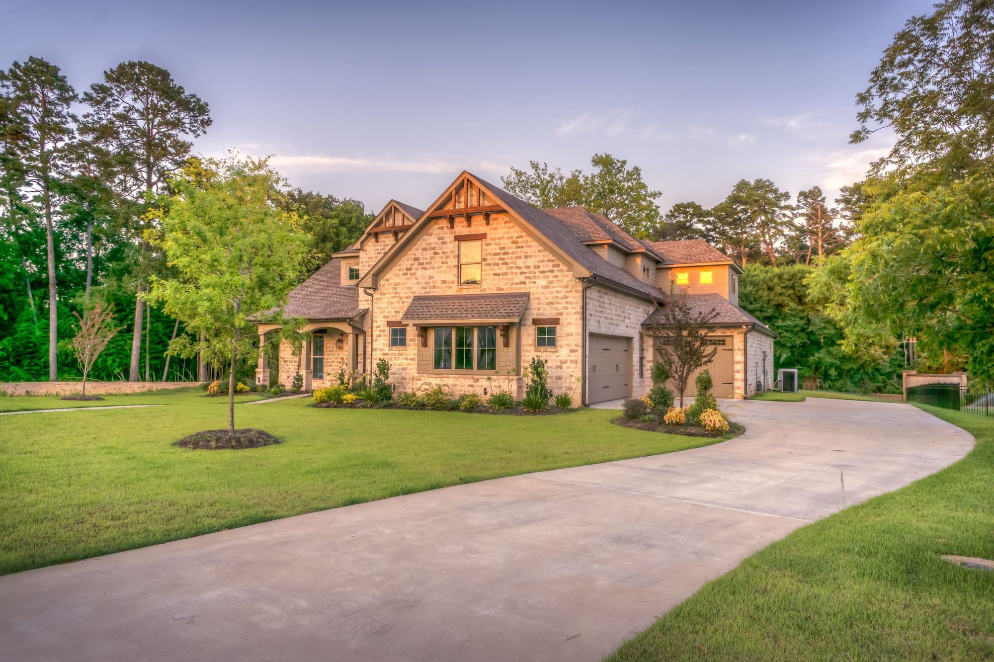 Neighborhood street in a growing Alabama community